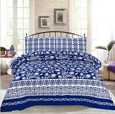 Printed King Size Bedsheet Set with Pillow cover