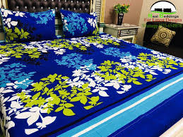 Printed King Size Bedsheet Set with Pillow cover